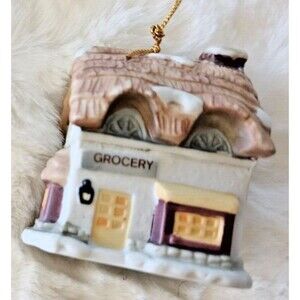 Vintage J.S.N.Y. Philippines Village Grocery Store Christmas Tree Ornament Bell